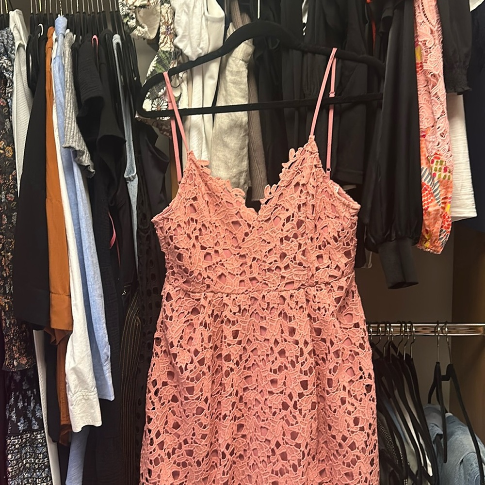 ASTR the label lace cocktail dress